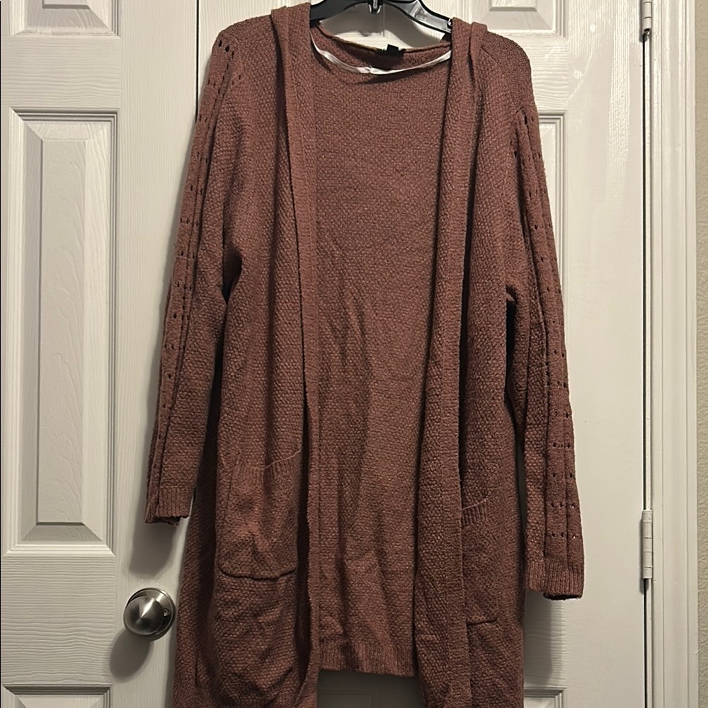 Torrid Pink Cardigan Sweater Lightweight Knit